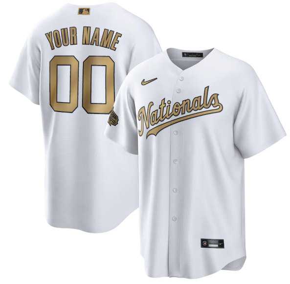 Customized Men's Washington Nationals Active Player White 2022 All-Star Cool Base Stitched Jersey,We sell and wholesale Customized Men's Washington Nationals Active Player White 2022 All-Star Cool Base Stitched Jersey on line form chian!
